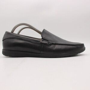 Ecco Classic 2.0 Moc Loafer Men's EU Size 42 Black Leather Slip On Driving Shoe